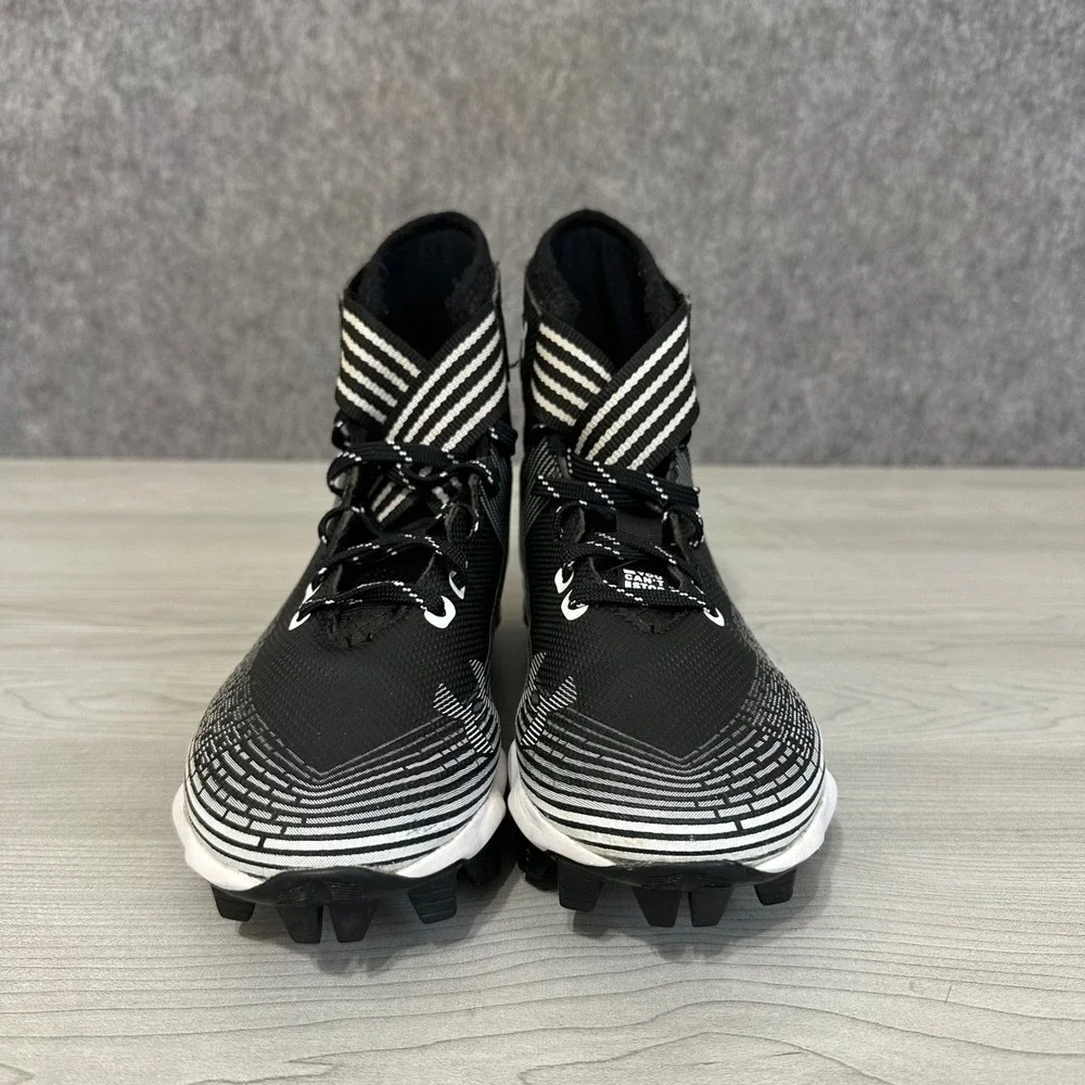 Under Armour Highlight Franchise Football Cleats Kids 4Y Black High Top Strap